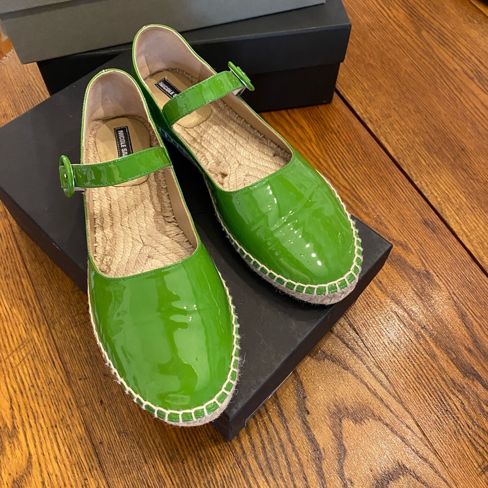 Nicole Saldana espadrilles Mary Janes 6.5